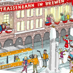 Illustration Wimmelbild BSAG