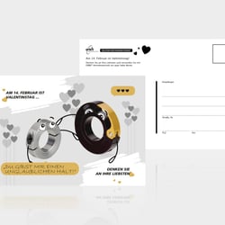 Postkarten Valentinstag / 2023