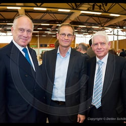 Ronald Stephen Lauder, Praesident des WJC, Michael Müller, BM Berlin, Dr. Josef Schuster, Zentralrat der Juden