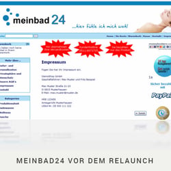 Projektübernahme MeinBad24 | Webshop Alt