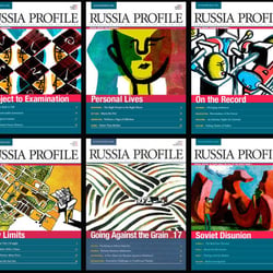 Coverserie für Zeitschrift „Russia Profile”