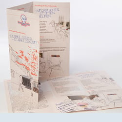 Illustration und Flyergestaltung für eine Schulstiftung