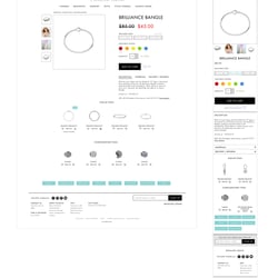 Chamilia.com (A Swarovski Company) PDP redesign