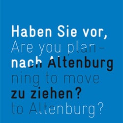 altenburg von morgen, plakat