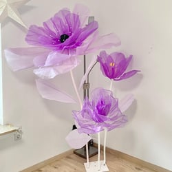 Blumen aus organza