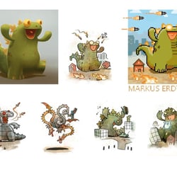 Chibi Godzilla Stiltest