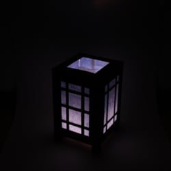 Papercraft- Papierlampe nach japanischem Stil