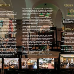 6 seitiger Flyer für Brauhaus
