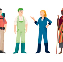 Conference Opener Explainer Illustration Characters