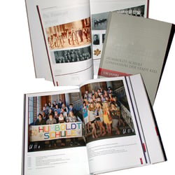 Gestaltung und Umsetzung einer Festschrift eines Kieler Gymnasium, 180 Seiten