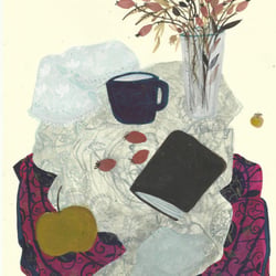 Stille.Leben., mix media on paper