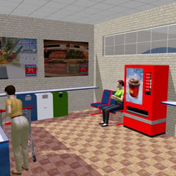 Einpackstation