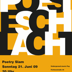 Anzeige Poesieschlacht underground meets pop orange