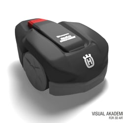 Automatischer Rasenmäher; Erstellt mit Autodesk 3D-Studio Max® 2017, gerendert mit Chaosgroup V-Ray® 3.5