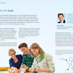 „3malE – Eintauchen in die spannende Welt der Energie“; Imagebroschüre Inhaltsseite