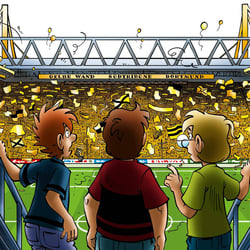 Gelbe Wand – Die drei ???Kids