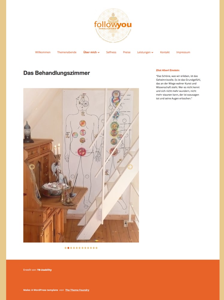 Beispielseite mit großer Galerie