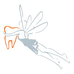 Illustration Zahn-FEE + Geschenk für die Kinder (Planung: Belohnung diese Fee als Silber-Anhänger)
