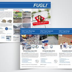 6-seitiger Wickelfalz-Flyer Hersteller Qualitätsbaustoffe