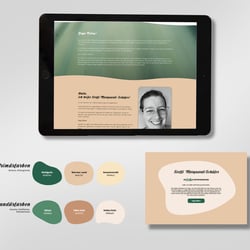 Corporate Design Yoga-Lehrerin