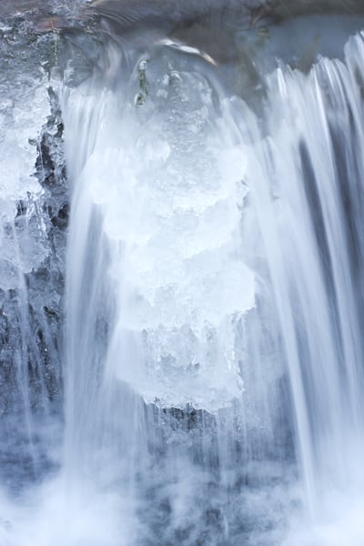 Vereister Wasserfall
