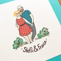 Illustration Hochzeitseinladung