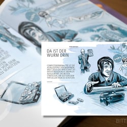 Comic-Illustrationen für ein Kundenmagazin