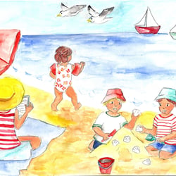 Kinder am Strand