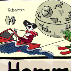 Outtake – Elvis mit T-Rex und Todesstern