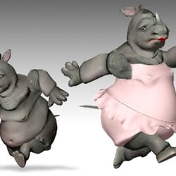 Rhino; Modelliert in 3DSNax für Brand Worlds Tools