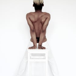 man in white