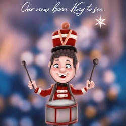 Illustration für Weihnachtspostkarte