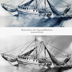 Illustration mit Aquarellfarben
