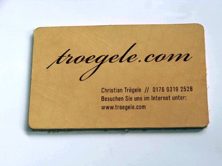 Leder Visitankarten