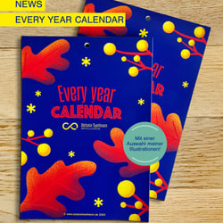 Every Year Kalender // 12 vollflächige Illustrationen im DIN A5 Format