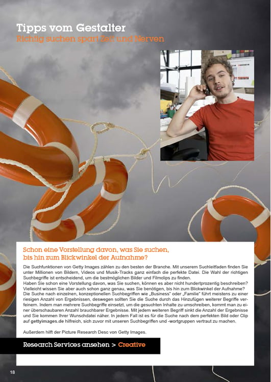 Magazin (Erstausgabe), gettyimages – Entwurf, Layout, Bildredaktion