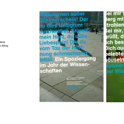 Plakatserie – Spaziergang im Wissenschaftsjahr
