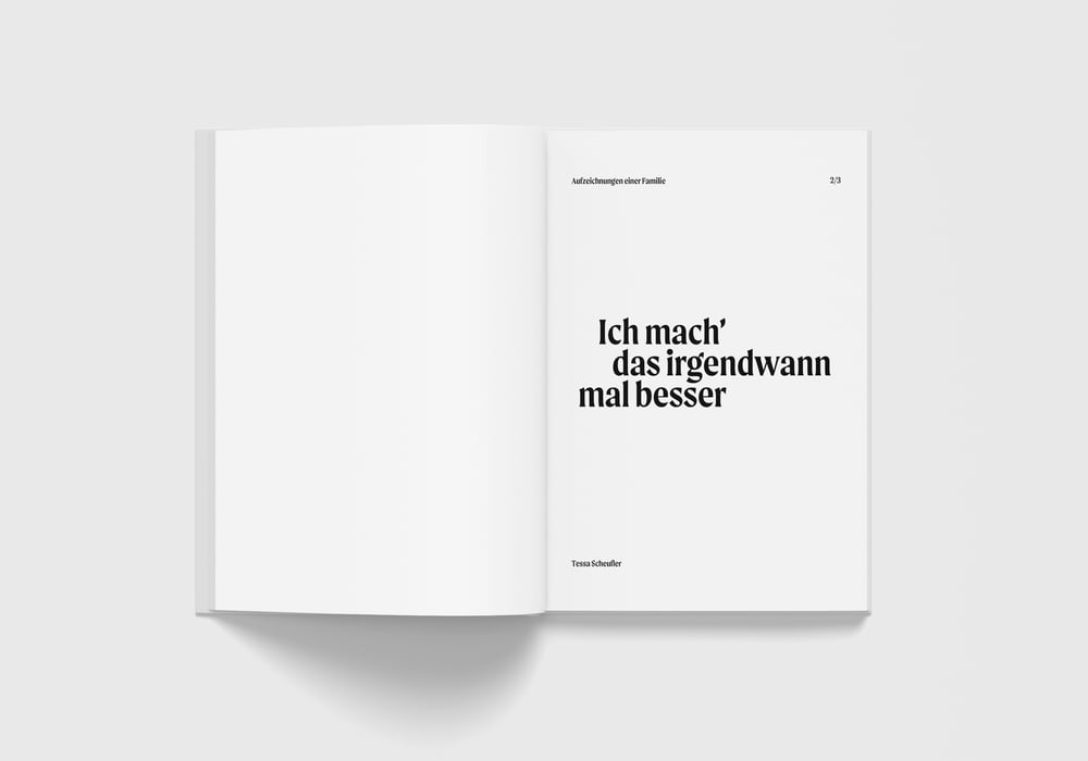 Diplomarbeit »Ich mach’ das irgendwann mal besser«