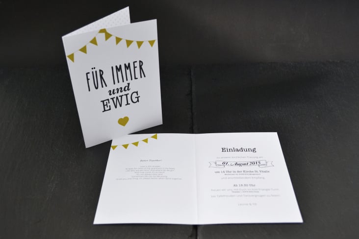 Hochzeits-Papeterie | Polkadots | Einladung