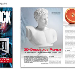 Editorial Design – komplettes Magazin 3D Druck, 68 Seiten