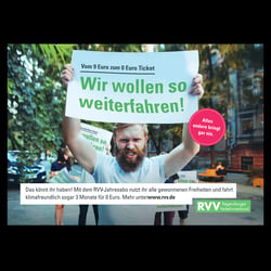 Kampagnenmotiv „Scheißega Demo“