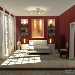 Innenraumvisualisierung-Schlafzimmer-Toskana