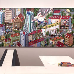 Finanzhausen Wimmelbild Bogner Wien