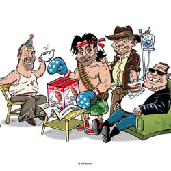Illustrationen für die Zeitschrift CINEMA 2