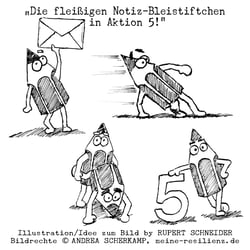 Die fleißigen Notiz-Bleistiftchen in Aktion 5