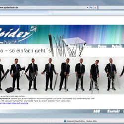 Microsite, spidertisch