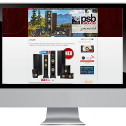 Website PSB Lautsprecher