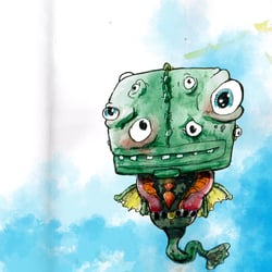 Freie Illustration in Acryl