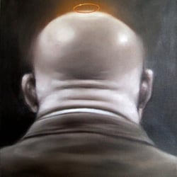 Der Nimbus. Öl auf Leinwand