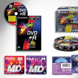Packaging für verschiedene Speichermedien